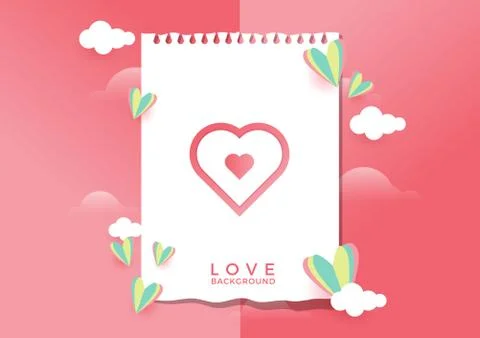 Love background Illustrazione stock