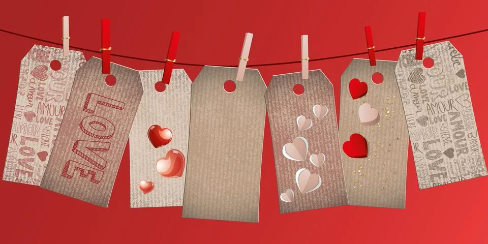 Love background Stock Illustration