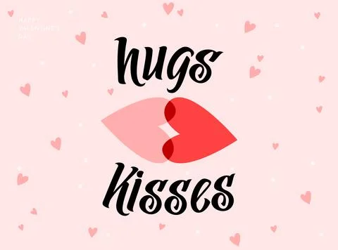 Love background vector illustration. Happy Valentines Day card with hearts, t Stock Illustration