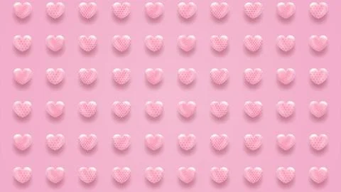 Love backgrounds pattern, Happy Valentines Day greeting concept Illustrazione stock