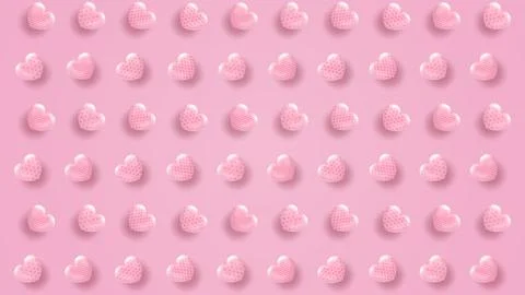 Love backgrounds pattern, Happy Valentines Day greeting concept Illustrazione stock