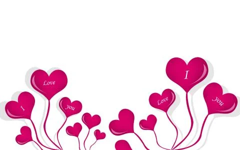 Love balloon Stock Illustration