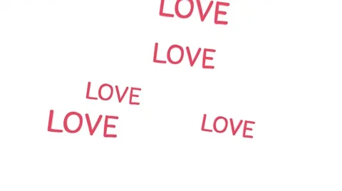 LOVE Balloons Stock Footage 44159682