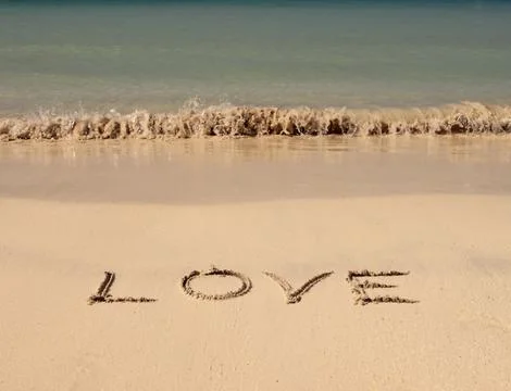 Love on the beach Stock-Fotos