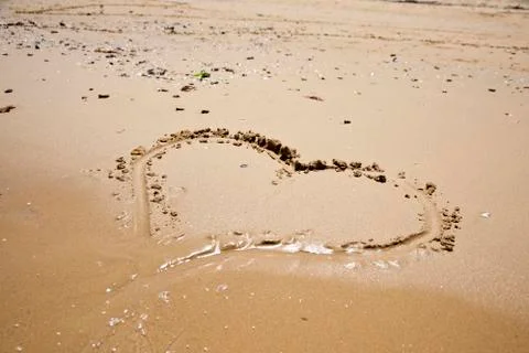 Love on beach Foto stock