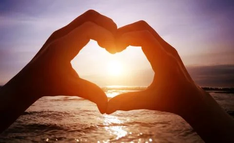 Love on the beach Stock Photos