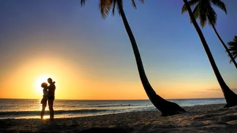 Love on the beach Stock Photos