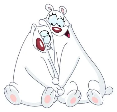 In love bears 库存插图