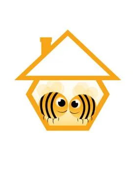 In love bee Stock Illustration