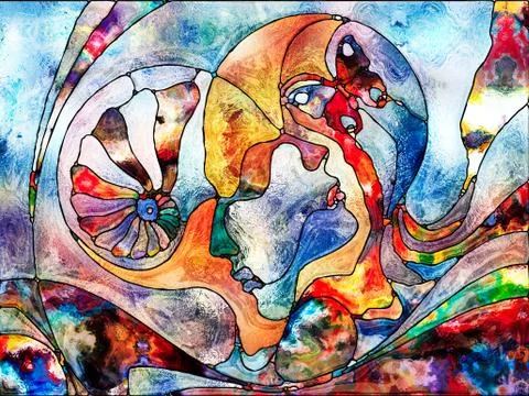 Love Between Worlds Stockillustratie