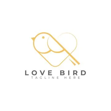 Love bird logo Stock Illustration