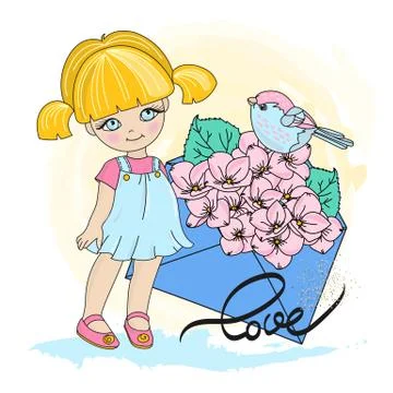 LOVE BIRD Valentine's Seamless Pattern Stock Illustration
