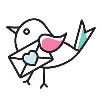 Love Bird Vector Stock Illustration