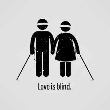 Love is Blind Stock-Illustration