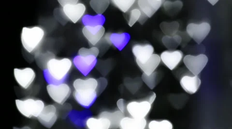 Love bokeh flashlight reflection Stock Footage 45002633