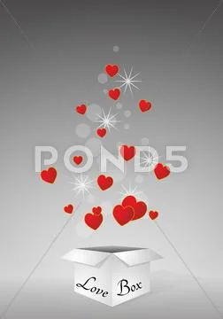 Love box Stock Illustration
