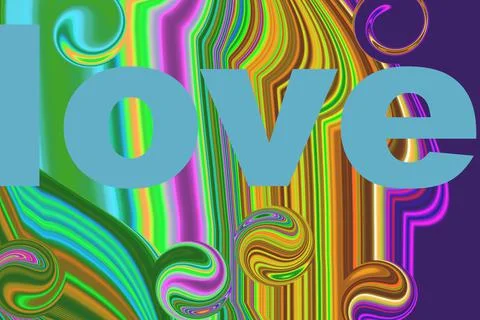 Love bubble pattern Stock Illustration