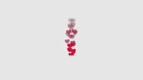 Love button motion graphic. Heart fly up. Follower like support. Stock Footage 320110305