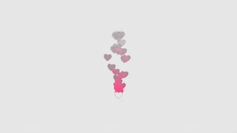 Love button motion graphic. Heart fly up. Follower like support. Stock Footage 320110324
