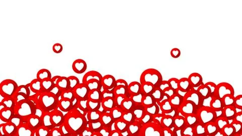 The love buttons vector background. Social Media design. Stock Illustration