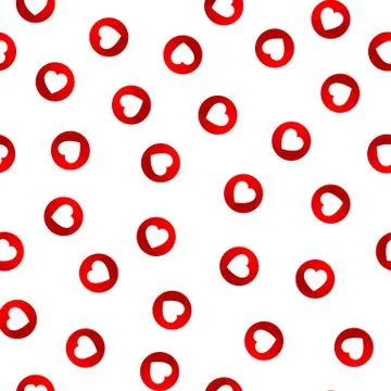 The love buttons vector semless pattern background. Social Media design. Stock Illustration