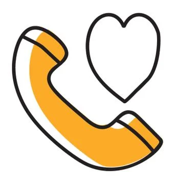 Love Call Vector Stock Illustration
