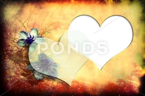Love card with copy space Stock Illustration