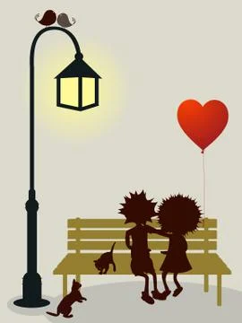 Love card Stock Illustration