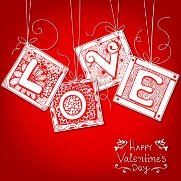 Love card Stock Illustration