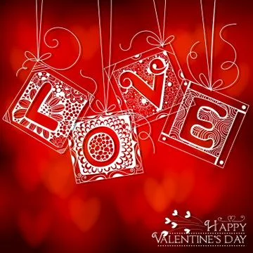 Love card Stock Illustration