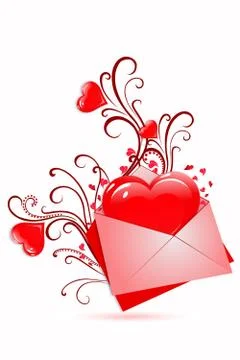 Love card Stock Illustration