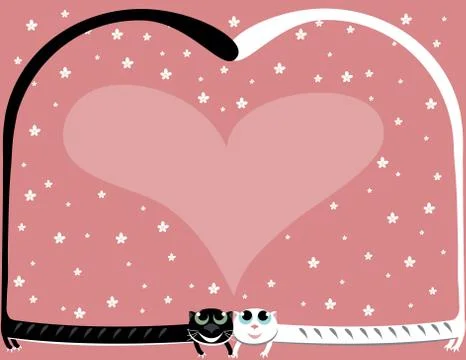 Love cat Stock Illustration