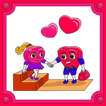 Love character ilustration Stock Illustration