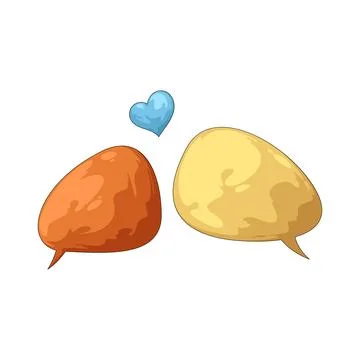 Love chat illustration Stock Illustration