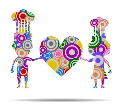 Love chef circles icon vector Stock-Illustration