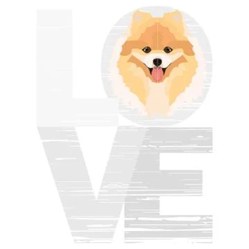 Love Chow. Illustrazione stock