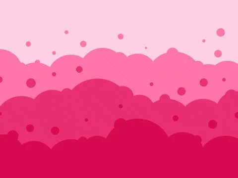 Love cloud circle background Stock Illustration