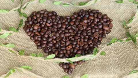 Love coffee concept. Stock Footage 201227302