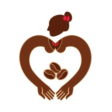 Love for coffee. Stock Illustration