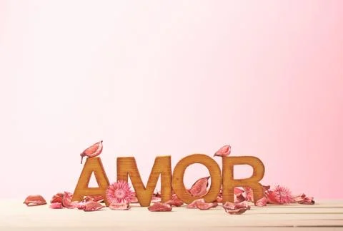 Love composition of letters Stock Photos