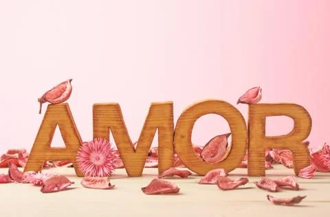 Love composition of letters Stock Photos