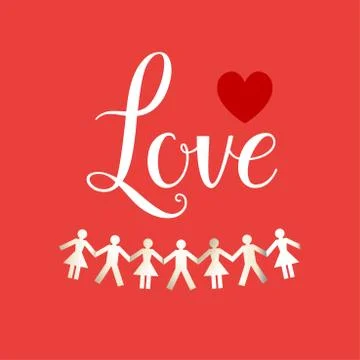 Love concept card Stock Illustration