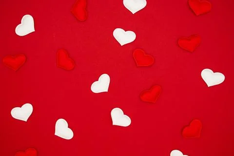 Love concept, copy space, flat lay, place for text, banner, top view Stockfoto's