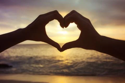 Love concept by hands Foto stock