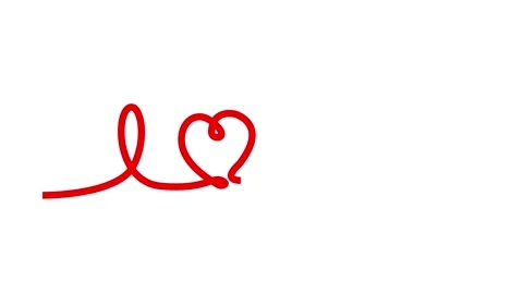 LOVE. Continuous line script cursive text love. Lettering vector illustration fo Stock Footage 149383404