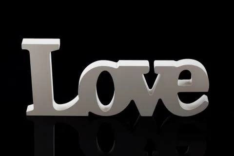 Love with copy space Stock Photos