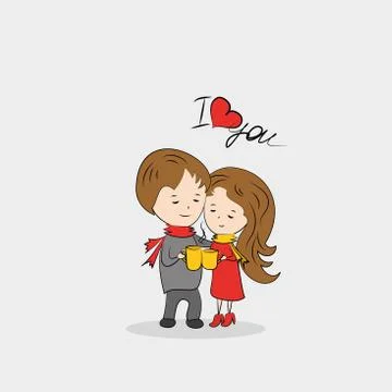 Love couple. Stock Illustration