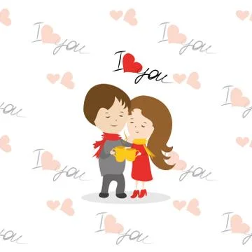 Love couple. Stock Illustration
