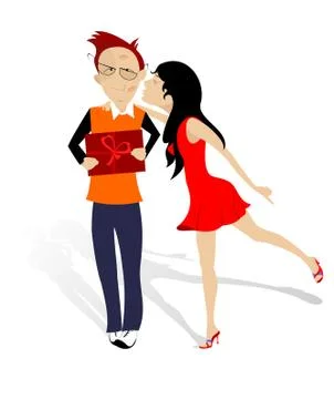Love couples Stock Illustration