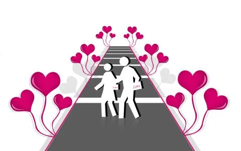 Love couples Illustrazione stock